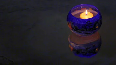 Floating candles (2) Stock-Footage 988487