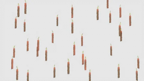 Floating Candles On Alpha 스톡 동영상 250055966