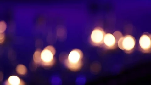 Floating Candles on Stage Stock Footage 116442966