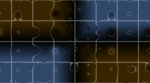 Floating circles and threads Stock Footage 8975150