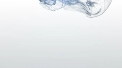 A floating cloud of dust particles collides, isolated against a black background Stock Footage 132026980