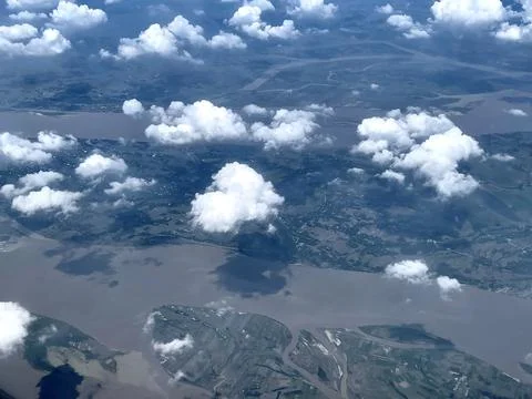 Floating clouds Stock Photos