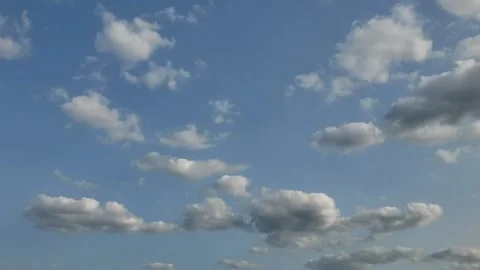Floating clouds in the sky Stock Footage 253255992