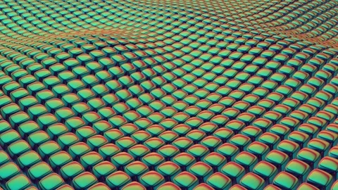Floating Colorful Cubes, Background, Exclusive, Unique Design, Paints Stock Footage 298082850