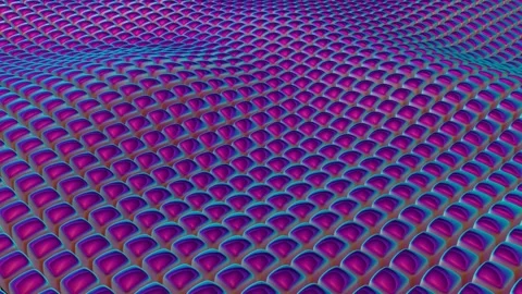 Floating Colorful Cubes, Exclusive, Unique Design, Paints, Background Stock Footage 298082683