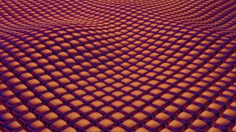 Floating Colorful Cubes, Unique Design, Exclusive, Background, Paints Stock Footage 298082407