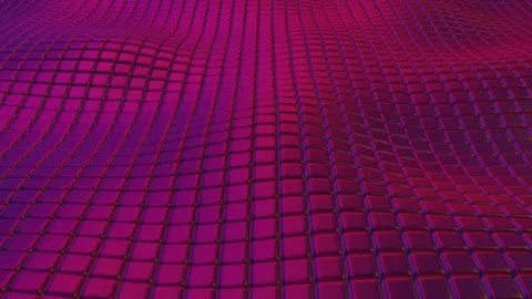 Floating Colorful Cubes, Unique Design, Reflection, Exclusive, Elite Background Stock Footage 298083133