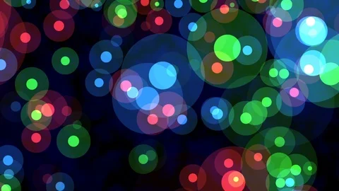 Floating Colorful Glow Dots Abstract Motion Background Loop 2 Stock Footage 100995542