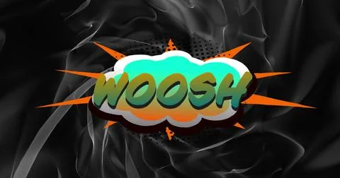 Floating comic-style speech bubble hovering over black backdrop, with gradient 스톡 일러스트