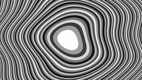 Floating concentric colored lines Stock Footage 134839226