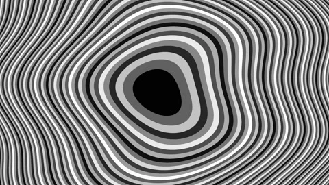 Floating concentric colored lines Stock Footage 134839333