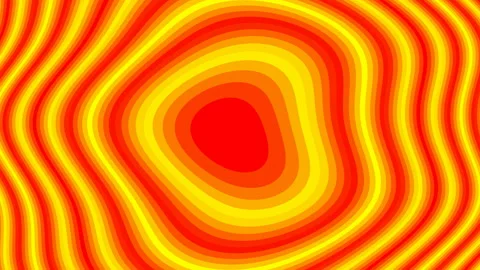 Floating concentric colored lines Stock Footage 134840895