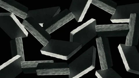 Floating Concrete Stones Background. 4K loop Animation Stock Footage 166947614