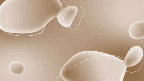 Floating Copper Fluid Gradient Loop Background Video Stock Footage 332533431