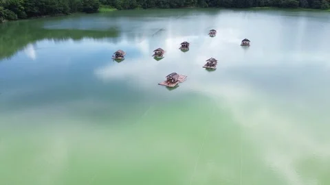 Floating Cottage in Bukidnon Stock Footage 332417502