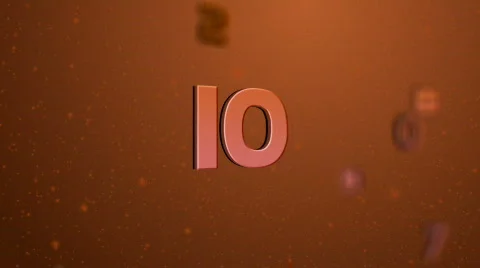 Floating Countdown Red HD1080 스톡 동영상 826149