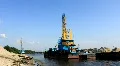 Floating crane HD Footage