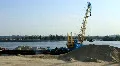 Floating crane HD Footage