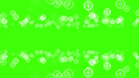 Floating Cryptocurrency Icons on Green Screen Stock Footage 330920116