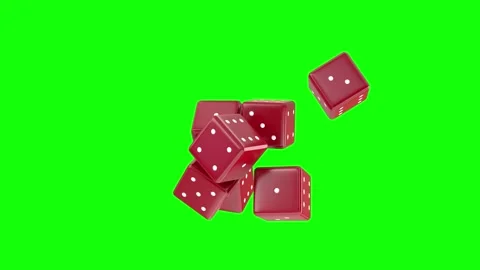 Floating Cube Dice Stock Footage 243399104