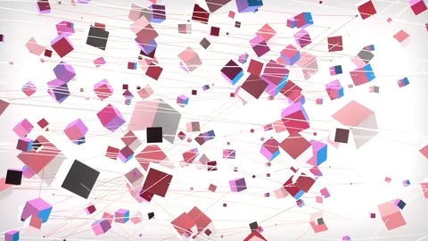 Floating cubes Video stock 82251185