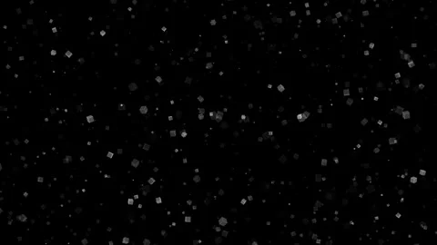 Floating cubes moving on black background for cinematic Stock Footage 335050048