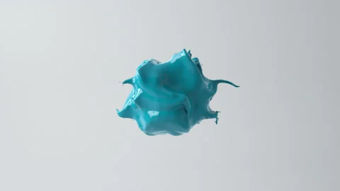 Floating Cyne ink sphere splash Vidéo 174691750