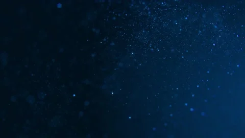 Floating Dark Blue Particles in Background, blue particle background Stock Footage 164143719