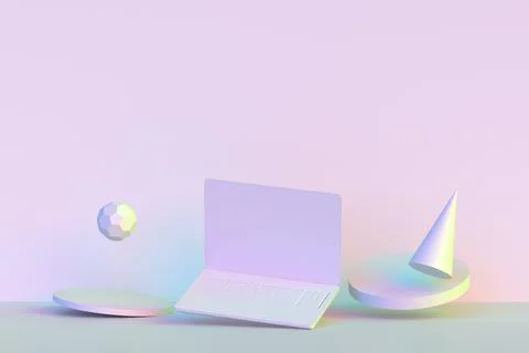 Floating Display Background Stock Illustration