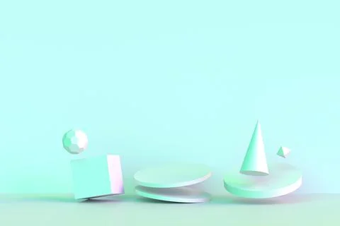 Floating Display Background Illustrazione stock