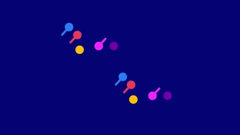 Floating DNA Bonds Stock Footage 335624172