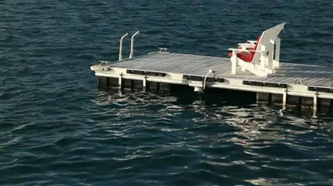 Floating Dock 2 Stock Footage 10731118