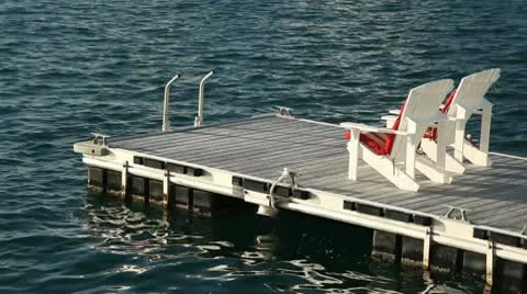 Floating Dock 3 Stock Footage 10731125