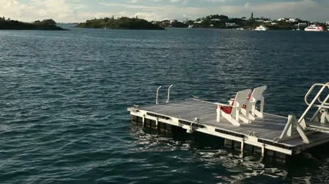 Floating Dock 4 Stock Footage 10731139