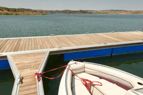 Floating dock Stock Photos