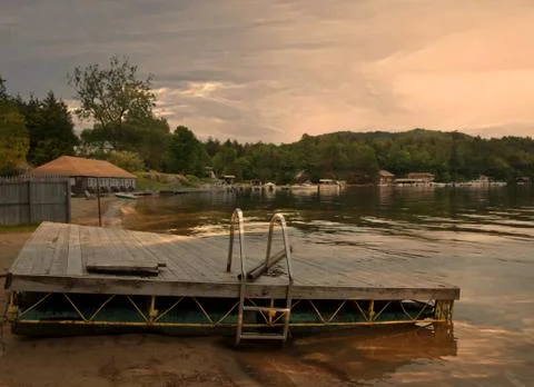 Floating dock Stock Photos