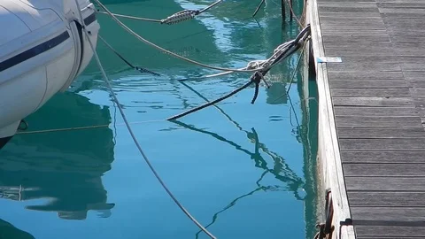 Floating dock's evident vibrations 4853 Stock Footage 108948968