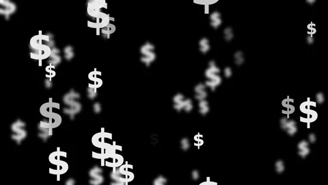 Floating dollar signs background showing money finance and profit concept a.. Stock Footage 339278434