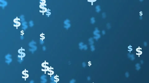 Floating dollar signs background showing money finance and profit concept a.. Stock Footage 339278736