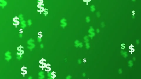 Floating dollar signs background showing money finance and profit concept a.. Stock Footage 339278844
