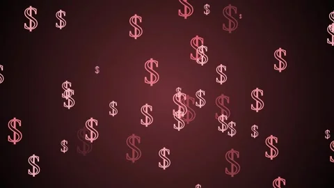 Floating dollar signs representing money finance savings and wealth animation 库存影片 337084377