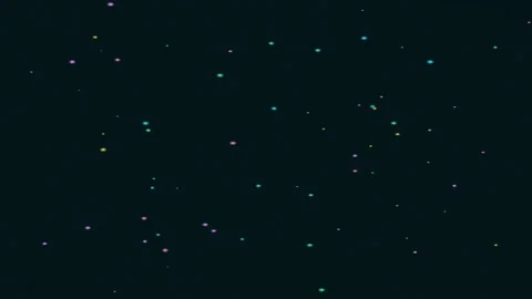 Floating Dots in Quiet Night Sky Видео 328586712