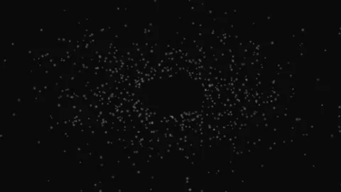 Floating Dust Particles Dark Loop Background Calm Relaxing Motion Stock Footage 332710943