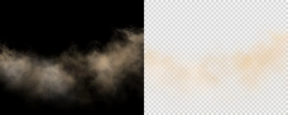 Floating dusty smoke cloud with warm atmospheric fog texture and soft drifting 스톡 일러스트