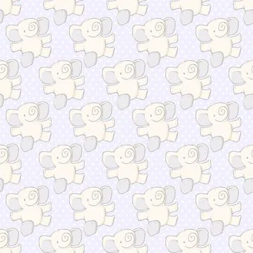Floating Elephant Pattern Floating Elephant Seamless Pattern Copyright: xZ... Stock Photos