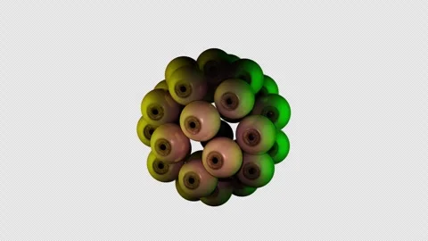 Floating Eyeballs - Surreal VJ Loop Stock Footage 313033259