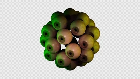 Floating Eyeballs - Surreal VJ Loop Stock Footage 313033388