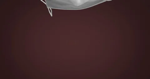 Floating face masks Stock Footage 128940974