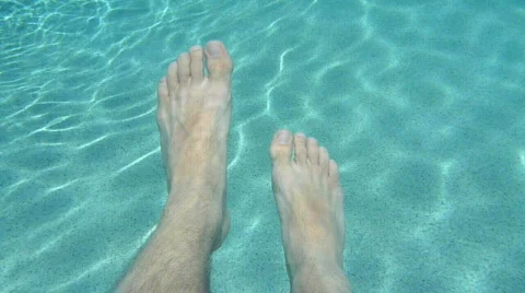 Floating Feet 2 Stock Footage 736164