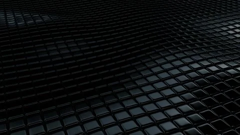 Floating Field of Black Cubes, Background, Reflection, Exclusive Stock Footage 271025503